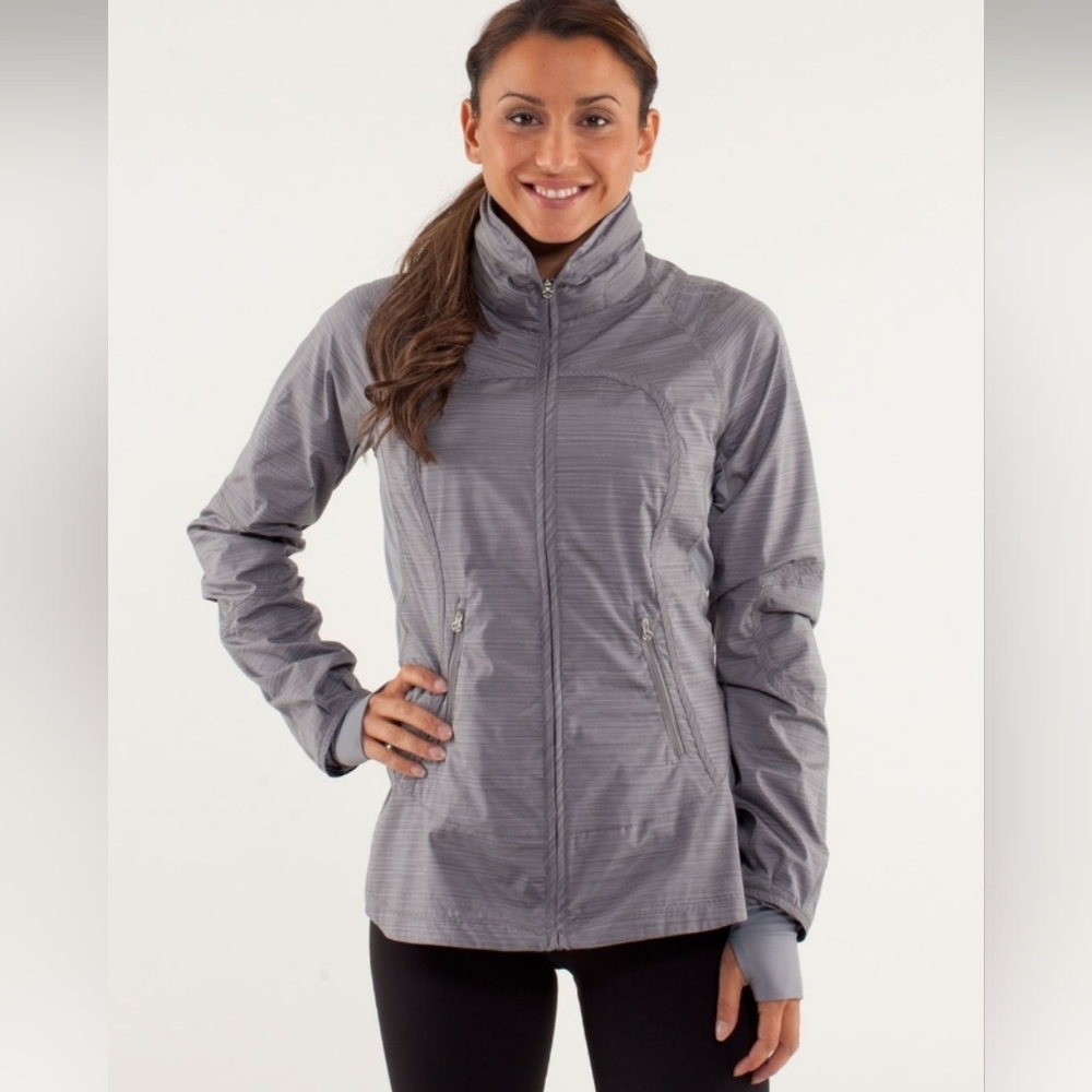 lululemon athletica Gray Lightweight Zip-Up Jacket